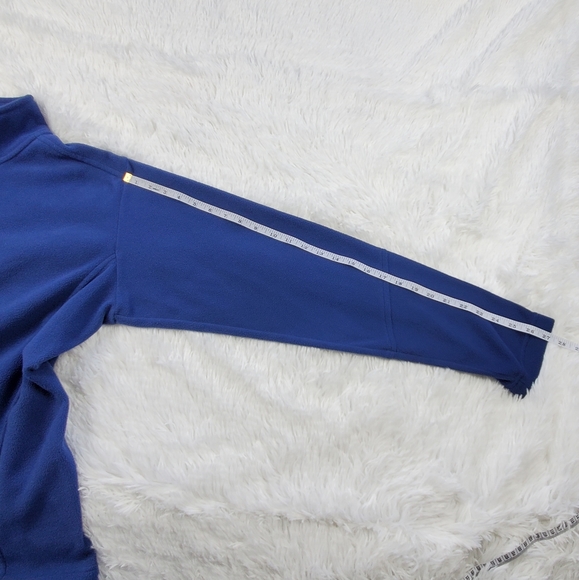 Land's End Blue Fleece Pullover Sweatshirt Polartec - Excellent Condition - L/T - Picture 10 of 10